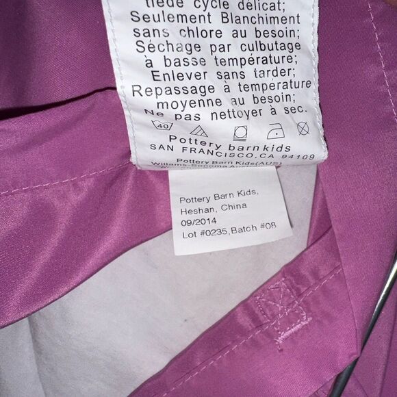 Pottery Barn Kids Pink Cozy Pillow Sham Standard Set Of 2 Diamond Quilted - Picture 10 of 10